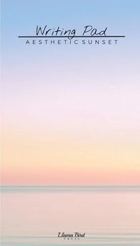 Aesthetic Sunset Writing Pad: Cute Stationery Notes Memo Book for Home Office School Desk
