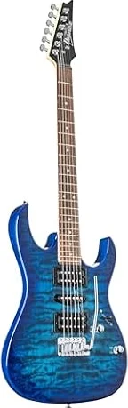 Ibanez(アイバニーズ)　GIOシリーズ　エレキギター　Transparent Blue Burst　GRX70QA-TBB