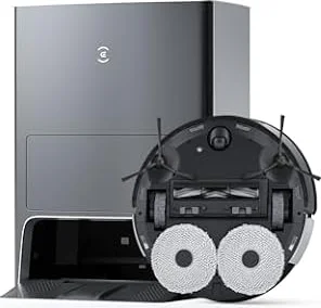 【全自動掃除機】ECOVACS(エコバックス)DEEBOT X1 OMNI ロボット掃除機 モップの自動洗浄 5000Pa強力吸引 AIVI 3D障害物回避システム 高精度マッピング機能 3Dマップ 高性能カメラ 音声アシストYIKO Alexa対応 メーカー2年保証