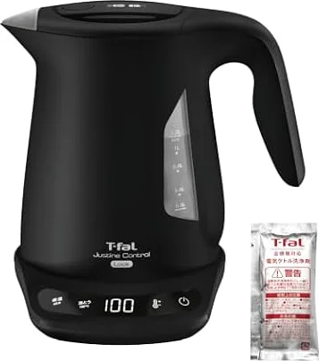 【Amazon.co.jp限定】ティファール 電気ケトル 「ジャスティン ロック コントロール」1.2L ブラック KO823NJPA