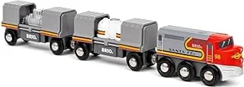 BRIO 木製レール 知育玩具 世界の鉄道シリーズ サンタフェトレイン 対象年齢 3歳~ 36089 誕生日 クリスマス プレゼント 室内遊び 男の子