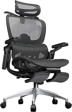 Neriko C5 オフィスチェア デスクチェア 人間工学 エルゴノミクス メッシュ 通気性 椅子 3Dヘッドレスト 前後ランバーサポート【二年保証】