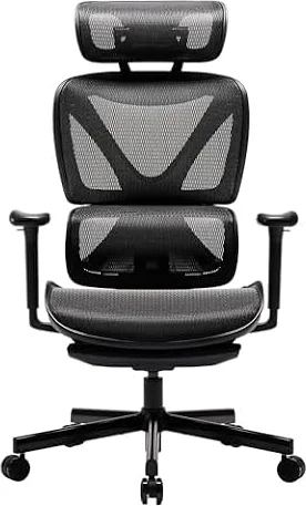 COFO Chair Lite ［国内リラクゼーションブランド発 オフィスチェア ］127度リクライニング デスクチェア 腰全体を安定して支える可動式ランバーサポート パソコン フットレスト付き ワーク ゲーム (Lite/ブラック)