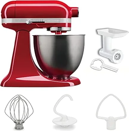 キッチンエイド(Kitchen Aid) KitchenAid 3.5QTスタンドミキサー+フードグラインダー特別セット パッションレッド