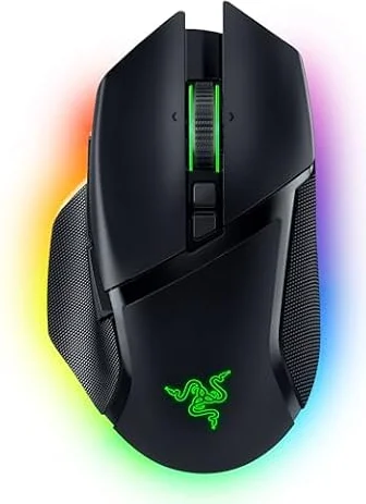 Razer レイザー Basilisk V3 Pro ゲーミングマウス ワイヤレス Bluetooth 無線 接続 Focus Pro 30K オプティカルセンサー 30,000DPI 第 3 世代オプティカルマウススイッチ 高速スクロール可能なチルトホイール 11ボタン 13ゾーンのChroma RGB対応 バシリスクブイスリープロ