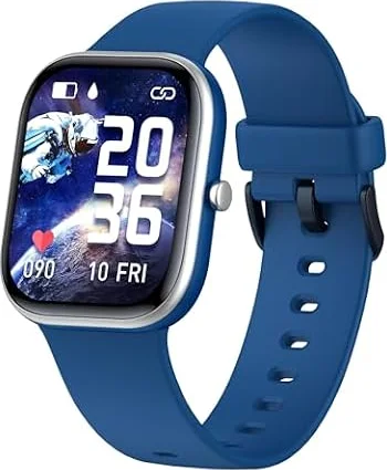 キッズスマートウォッチガールズボーイズ、子供用フィットネストラッカーウォッチ、Kids Smart Watch、1.5インチDIイヤル、複数のスポーツモード、 歩数計、IP68防水、iOS・アンドロイド対応、天気 輝度調整、USB充電式、 目覚まし時計、多言語 多種機能付き 日語説明書付き 誕生日プレゼント、女の子男の子用おもちゃギフト、6～14歳 (青/Blue)