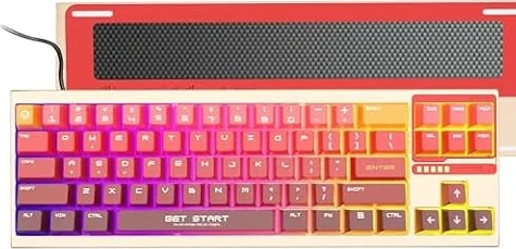 UNIQMAG ゲーミングキーボード 磁気スイッチ バネなし 71キー PBTキーキャップ ラピッドトリガー マグレブ TMR アクチュエーションポイント 調整可能 CNCアルミ 8Kポーリングレート RGB 磁気浮上メカニカルキーボード ブラウザ上で設定が可能 有線 Windows/Mac対応 FPS・MOBA向け - UQ71R