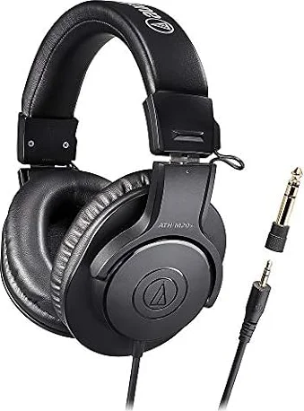 【Amazon.co.jp限定】 オーディオテクニカ ATH-M20x/1.6 プロフェッショナル モニターヘッドホン 有線 ブラック
