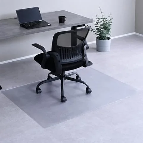 山善(YAMAZEN) チェアマット 椅子 マット 傷防止 シート ゲーミング 120×90cm 1.5mm厚 拭くだけお手入れ チェアーマット 床保護 クリア 透明 CFM-120