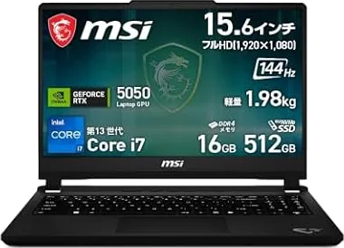 【Amazon.co.jp限定】MSI ゲーミングノートPC Cyborg 15 C13W GeForce RTX 5050 Core i7 13620H 15.6インチ メモリ 16GB SSD 512GB リフレッシュレート144Hz Windows11 Cyborg-15-C13WEO-1192JP