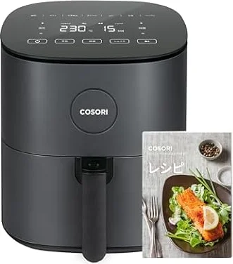 COSORI コソリ ノンフライヤー 4.7L 大容量 家庭用 エアフライヤー 最高温230℃ 揚げ物 タイマー グレー CAF-L501-KJP