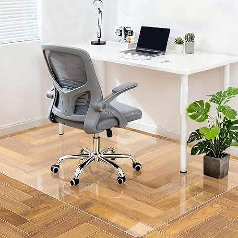 【Amazon.co.jp限定】Piiyoow チェアマッ 140×100cm 透明PVC 厚さ1.5mm 床保護マット 滑り止め 床暖房対応