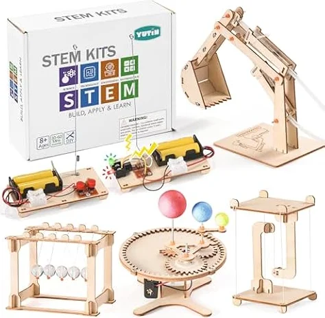 STEM サイエンスキット 8~10歳 8~12歳のお子様向け 木製組み立てクラフトキット 男の子用
